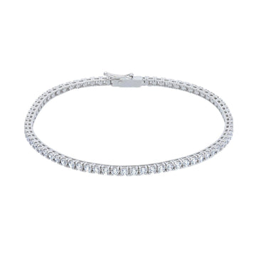 Bracciale tennis donna JOY Gioielli oro bianco con zirconi bianchi 133032-1