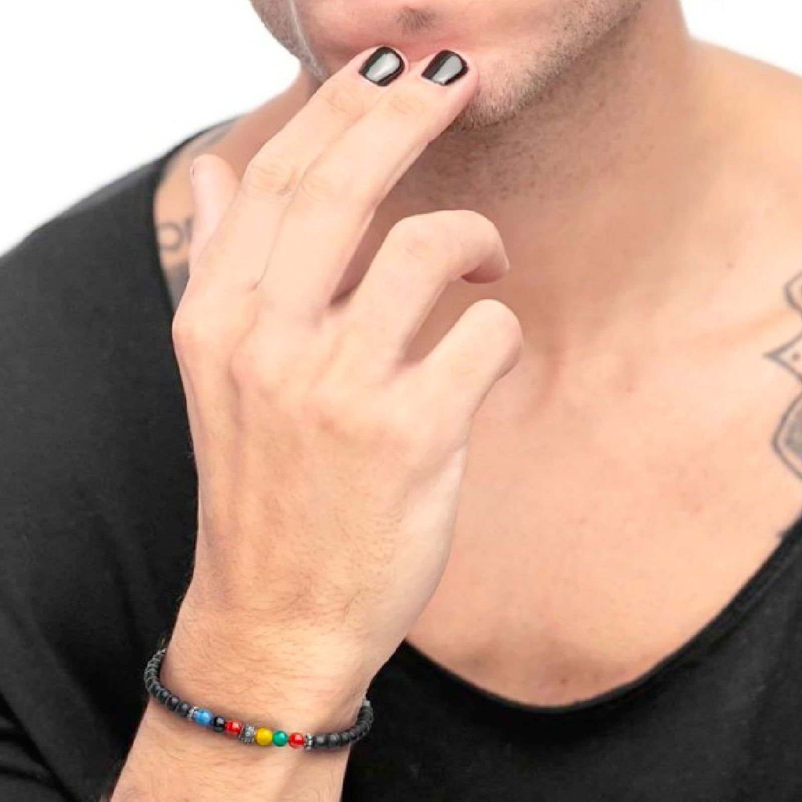 Bracciale Marlù Namastè da uomo 13BR116-RGB-4