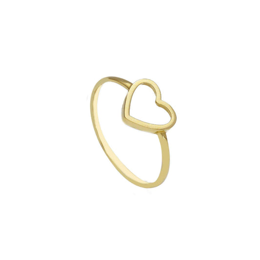 Anello da donna Joy Gioielli in oro giallo 9KT con cuore 13