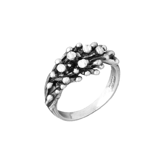 Anello da donna Giovanni Raspini in argento con coralli 14