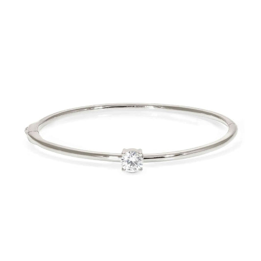 Bracciale rigido piccolo Nomination Colour Wave donna in argento con zircone 149818-010-1