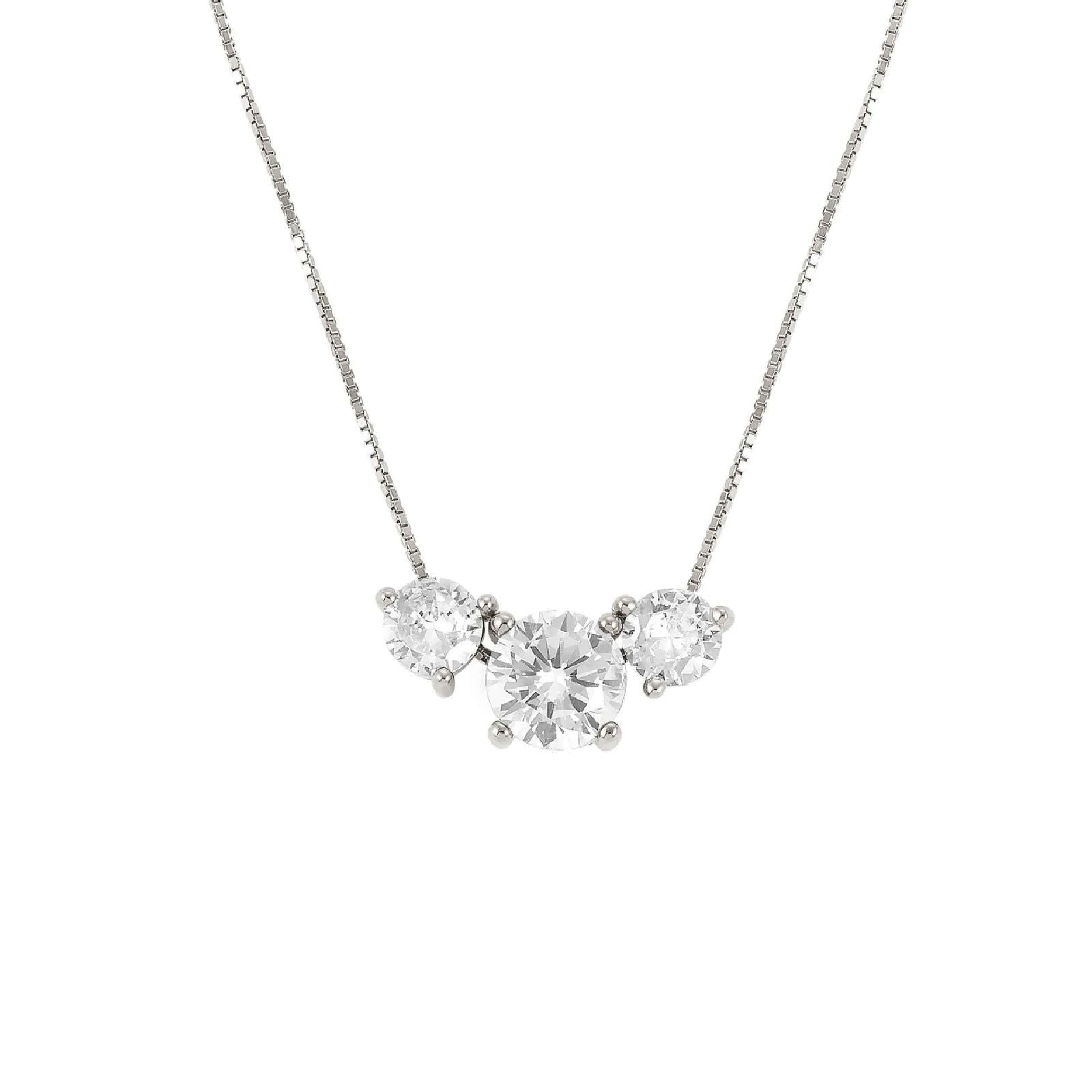 Collana Nomination Colour Wave donna in argento rodiato con zirconi 149821-001-1