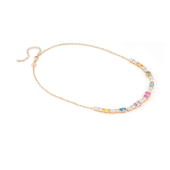 Collana donna Nomination Colour Wave in argento rosé e zirconi colorati 149826-011-2