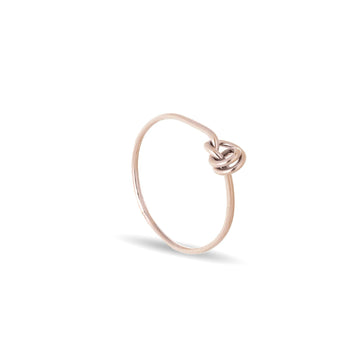 Anello Rubinia Filodamore in oro rosa 9kt con nodino 14