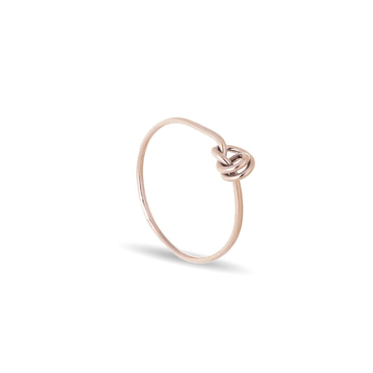 Anello Rubinia Filodamore in oro rosa 9kt con nodino 14