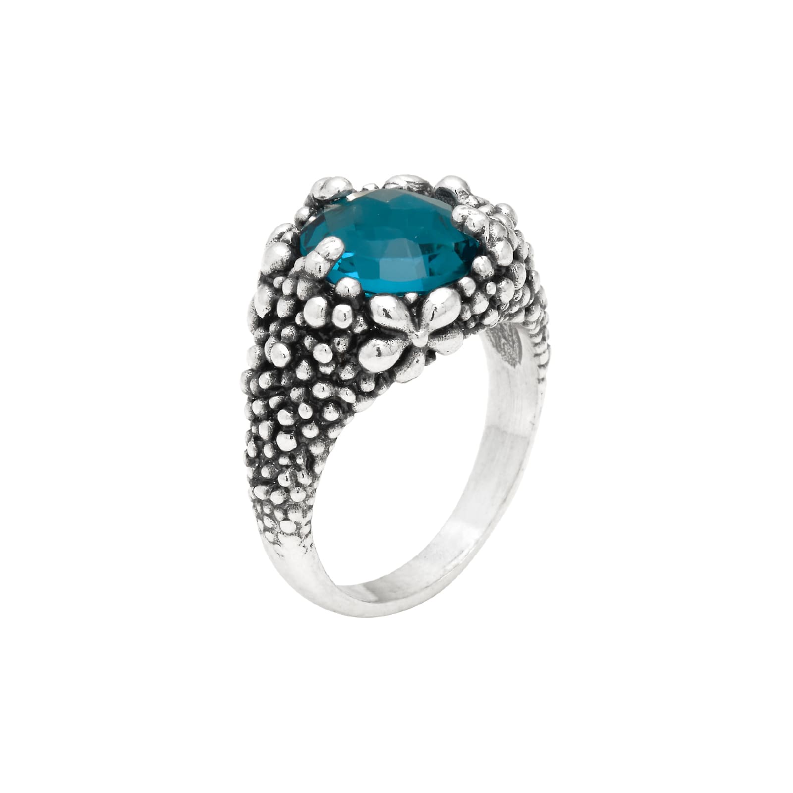 Anello Giovanni Raspini blue ivy grande in argento da donna 14