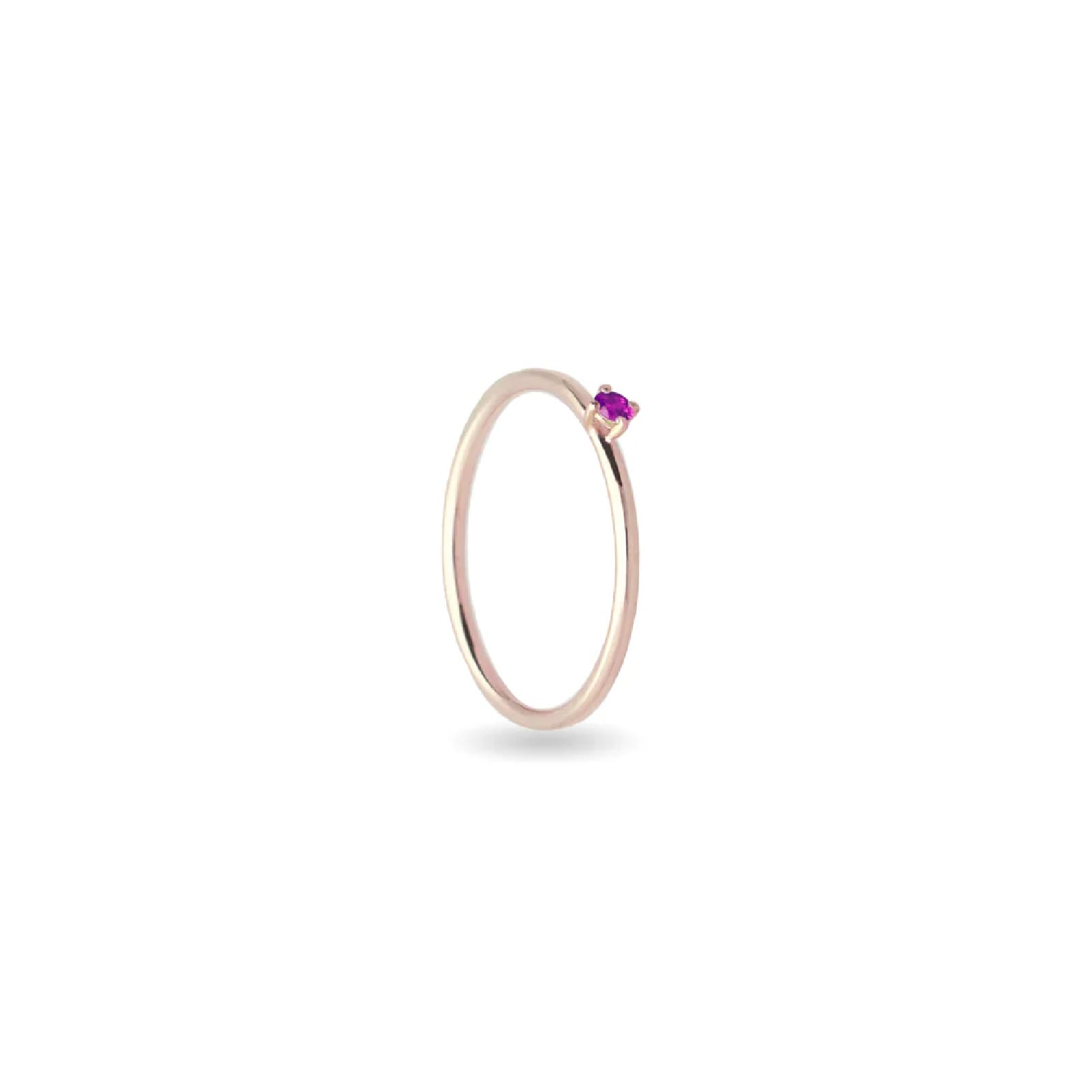 Anello Rubinia Filodamore in oro rosa e rubino 0,05ct 14