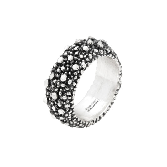 Anello Giovanni Raspini in argento petit perlage da donna 14