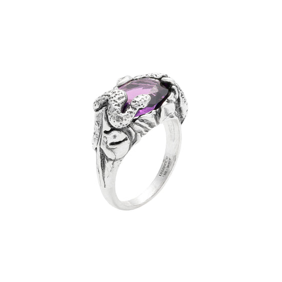 Anello Giovanni Raspini in argento 925 e quarzo viola da donna 14