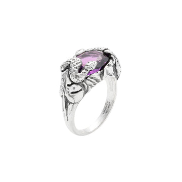 Anello Giovanni Raspini in argento 925 e quarzo viola da donna 14