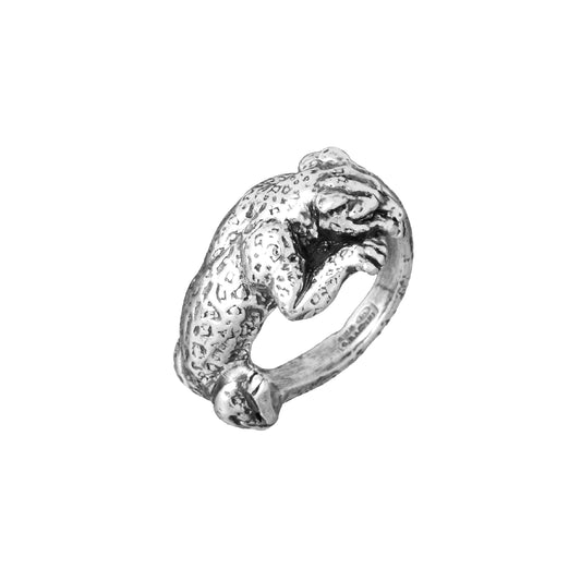Anello da donna Giovanni Raspini in argento con leopardo 14