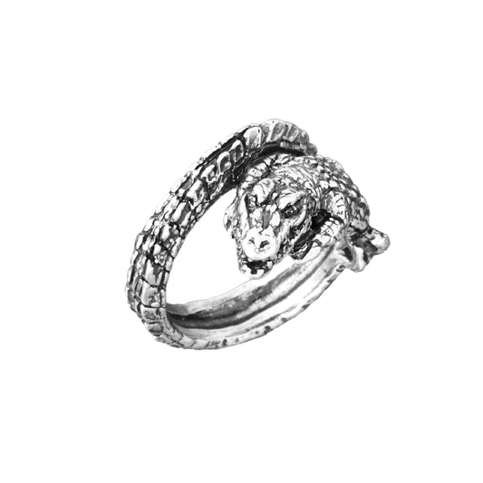 Anello da donna Giovanni Raspini in argento coccodrillo 14