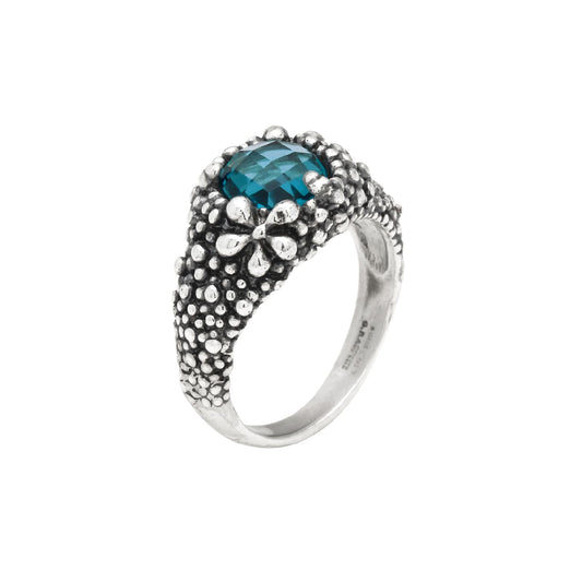 Anello Giovanni Raspini blue ivy in argento da donna 14
