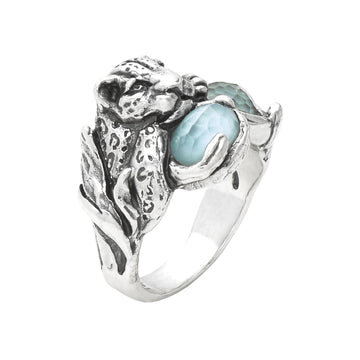 Anello Giovanni Raspini Blue Jaguar in argento e pietre 14