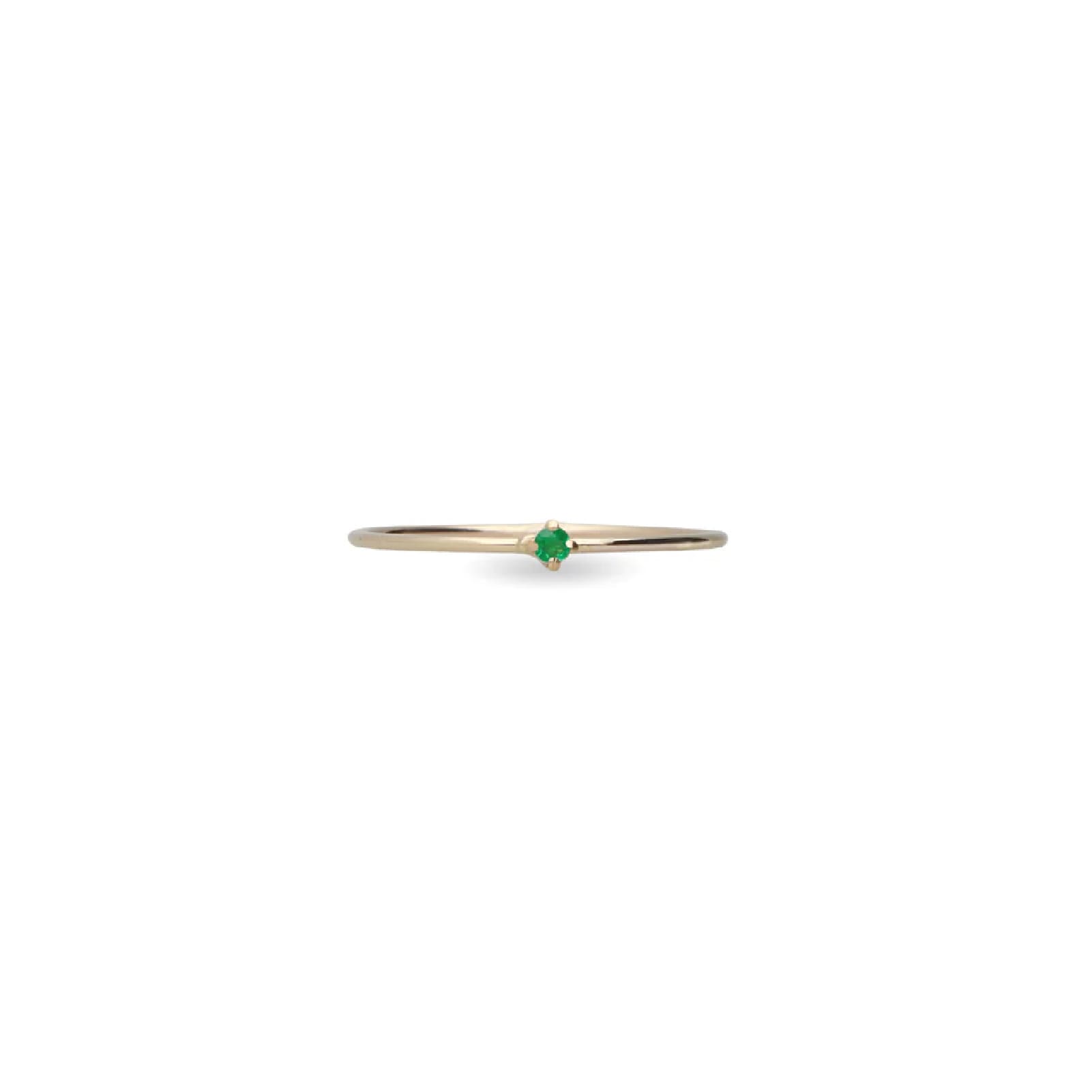 Anello Rubinia Filodamore in oro e smeraldo 0,022ct 0.9 mm 14