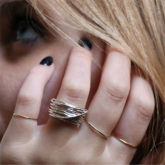 Anello Rubinia Filodellavita 13 fili in argento 925 14