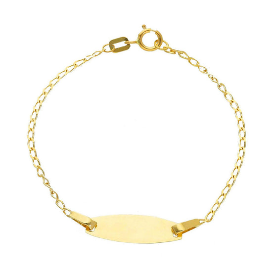 Bracciale bambino/a JOY Gioielli in oro giallo con targhetta ovale 158875P-1