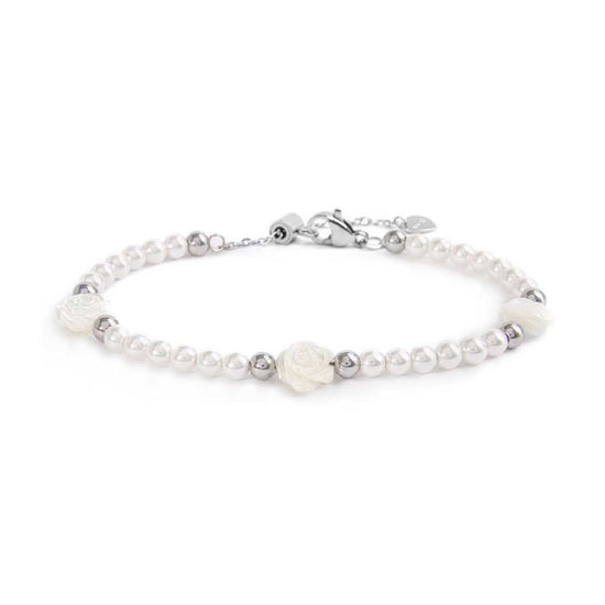 Bracciale da uomo con perle di diamanti (argento) | CRAFTD Londra Bracciale da uomo con perle di diamanti (argento) | CRAFTD Londra