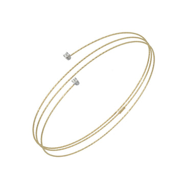 Bracciale 3 giri donna MagicWire oro giallo diamanti 0,04ct 16-B3F-GD-01-1