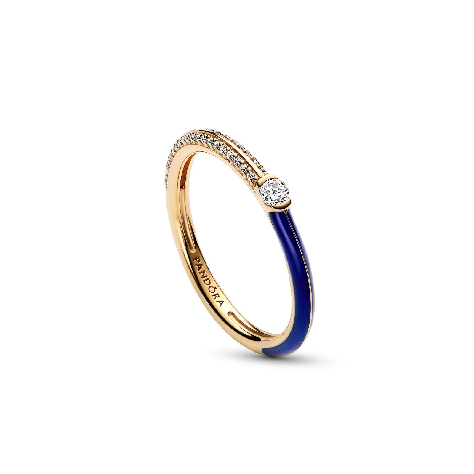 Anello Pietre Luminose & Smalto Blu Pandora ME 162528C01-3