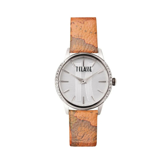 Orologio solo tempo donna Alviero Martini 1ª Classe Panarea cassa 32mm acciaio e cinturino in pelle marrone 1687248 1687248-1