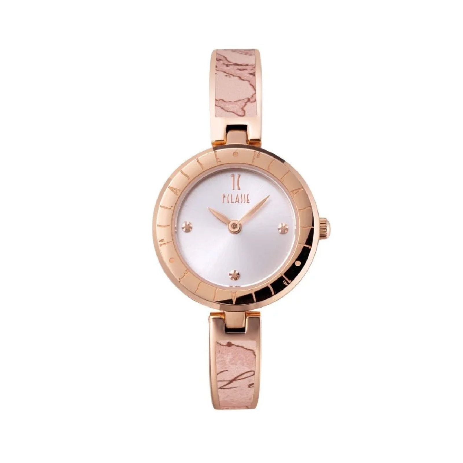 Orologio solo tempo donna Alviero Martini 1ª Classe Samos cassa 32mm acciaio con rivestimento in pelle 1687569 1687569-1