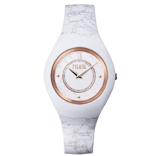 Orologio donna Alviero Martini 1ª Classe Saint-Tropez silicone bianco 40mm 1691000-1