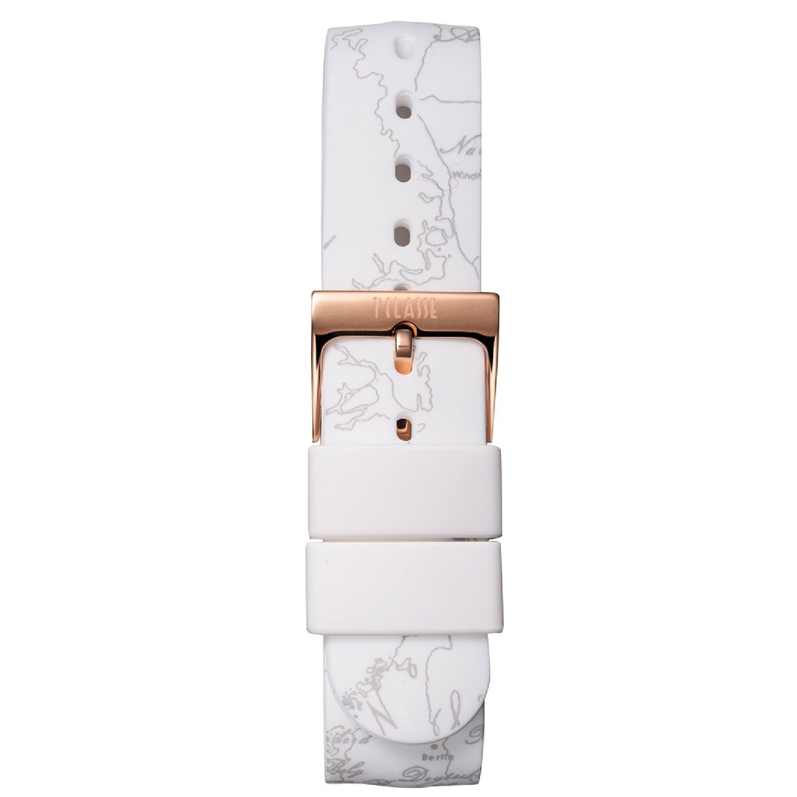 Orologio donna Alviero Martini 1ª Classe Saint-Tropez silicone bianco 40mm 1691000-2