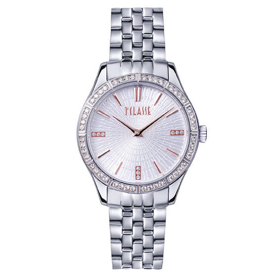 Orologio donna Alviero Martini 1ª Classe Cannes acciaio e cristalli 32mm 1691003-1