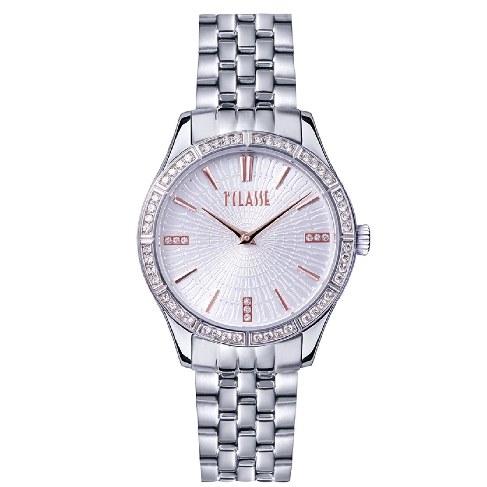Orologio donna Alviero Martini 1ª Classe Cannes acciaio e cristalli 32mm 1691003-1