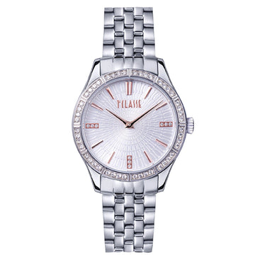 Orologio donna Alviero Martini 1ª Classe Cannes acciaio e cristalli 32mm 1691003-1