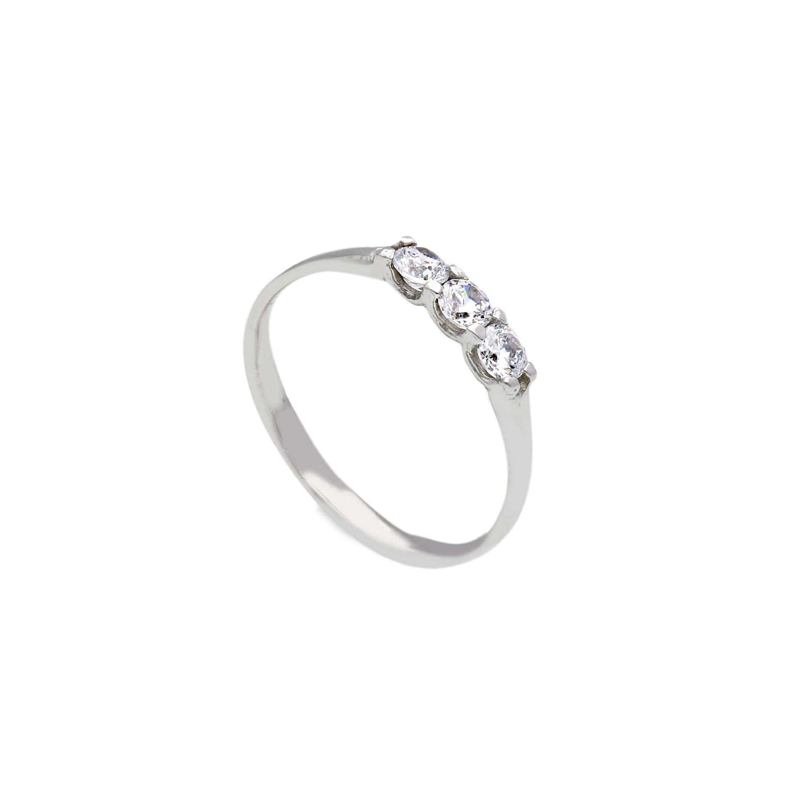 Anello trilogy Joy Gioielli in oro bianco 9KT con zirconi 16