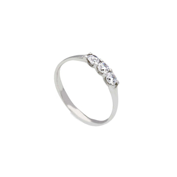Anello trilogy Joy Gioielli in oro bianco 9KT con zirconi 16