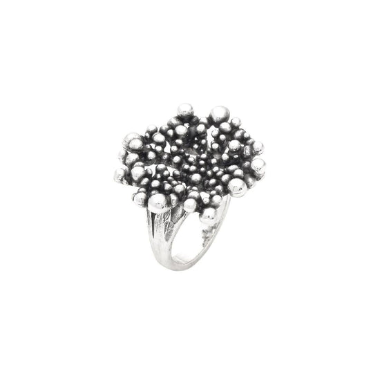 Anello Giovanni Raspini Perlage in argento 925 brunito 16