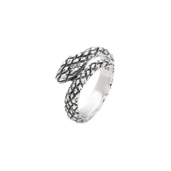 Anello Giovanni Raspini in argento 925 brunito con serpente 16