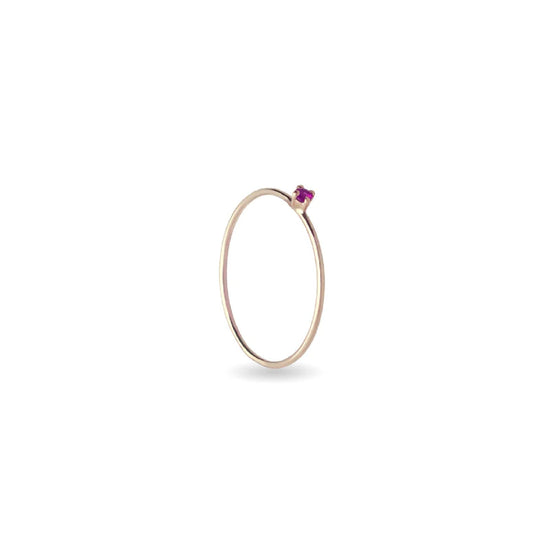 Anello Rubinia Filodamore in oro rosa e rubino 0,022ct 16