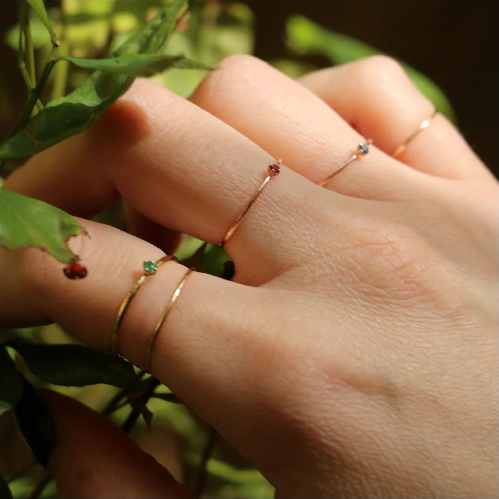 Anello Rubinia Filodamore in oro rosa e rubino 0,022ct 16