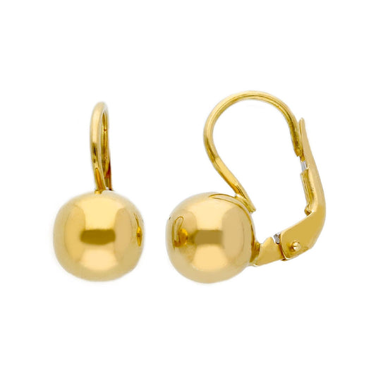 Orecchini monachella donna JOY Gioielli in oro con sfere 8mm 170437-1