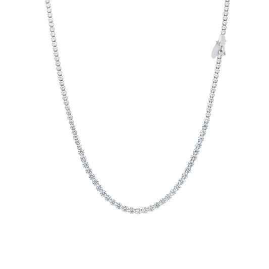 Collana tennis donna JOY Gioielli oro bianco con zirconi bianchi 173777-1