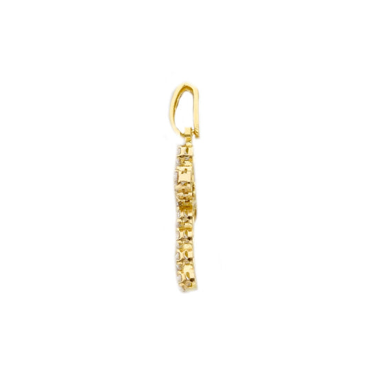 Ciondolo donna JOY Gioielli in oro giallo a croce con zirconi 180038-2