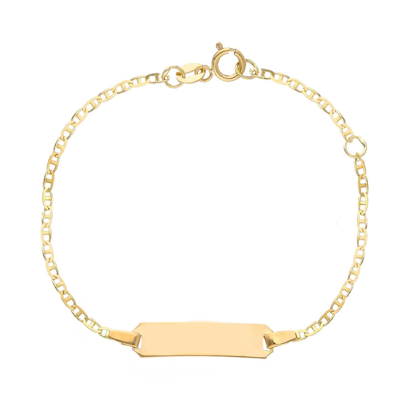 Bracciale bambino/a JOY Gioielli in oro giallo con targhetta rettangolare 180183-1