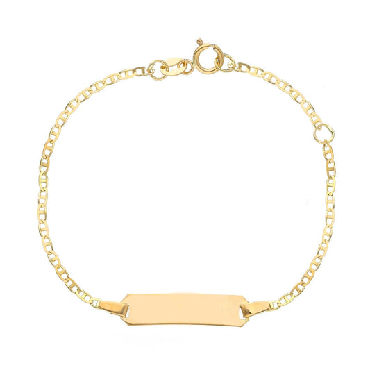 Bracciale bambino/a JOY Gioielli in oro giallo con targhetta rettangolare 180183-1