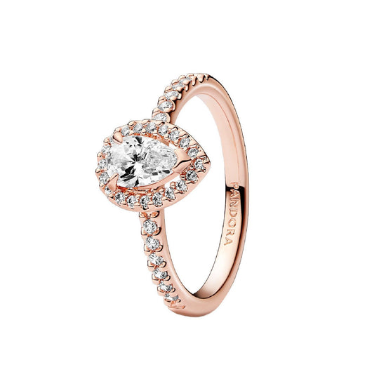Anello Punto Luce Goccia Piccola oro rosa 182835C01-1