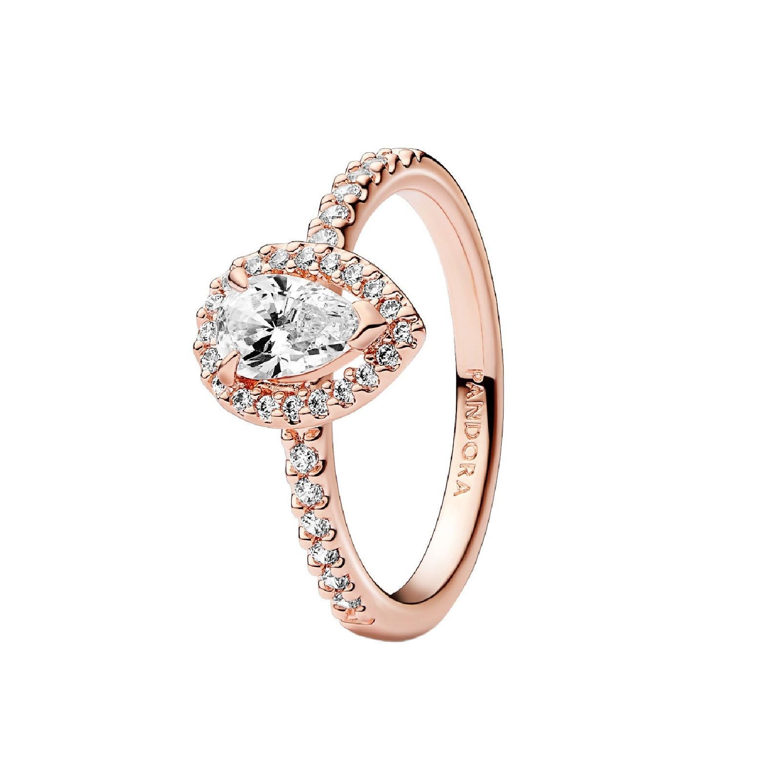 Anello Punto Luce Goccia Piccola oro rosa 182835C01-1