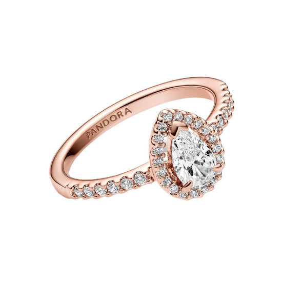 Anello Punto Luce Goccia Piccola oro rosa 182835C01-2