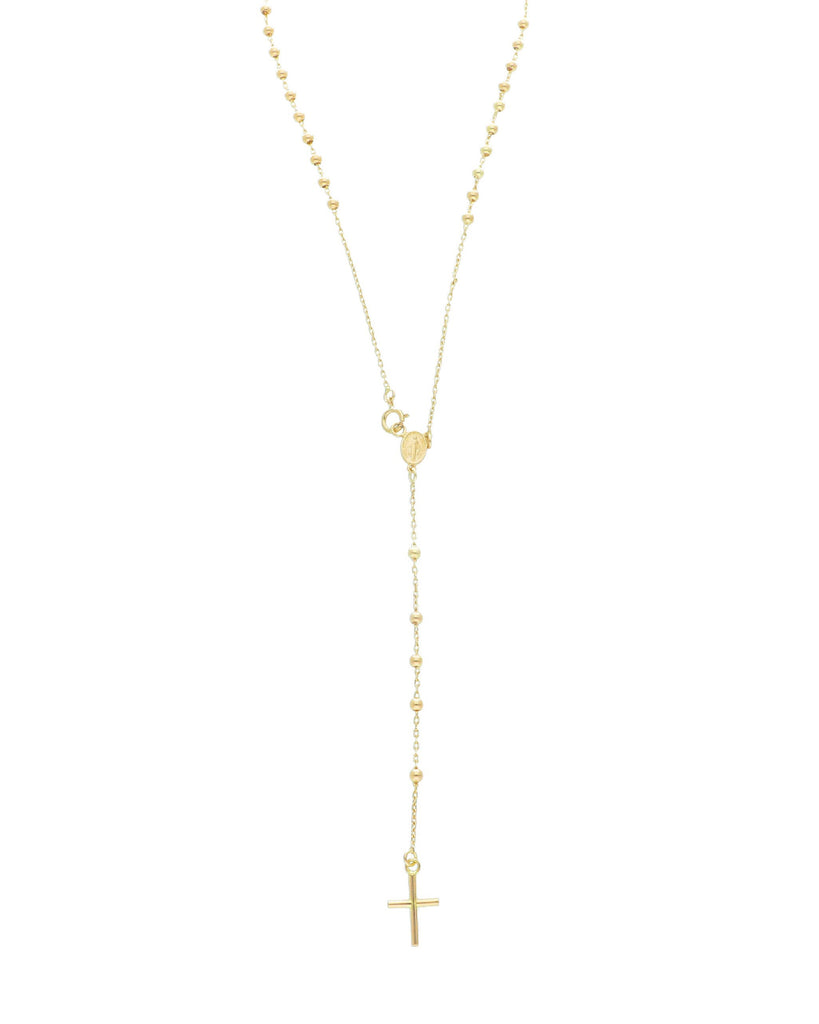 Collana rosario unisex JOY Gioielli Oro in oro giallo 18kt con miracolosa e croce 188158