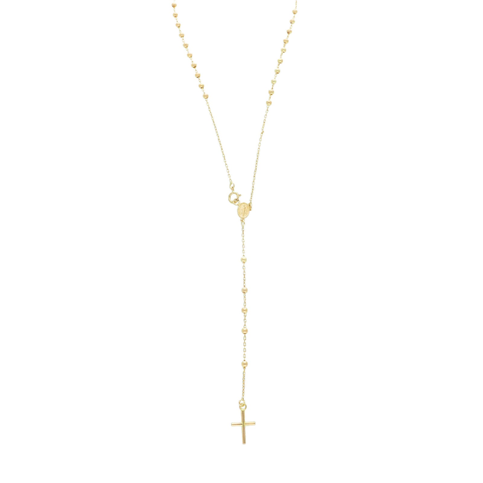 Collana rosario unisex JOY Gioielli Oro in oro giallo miracolosa e croce 188158