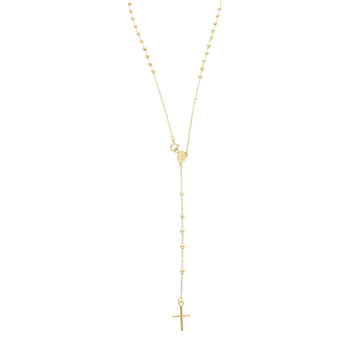 Collana rosario unisex JOY Gioielli Oro in oro giallo miracolosa e croce 188158