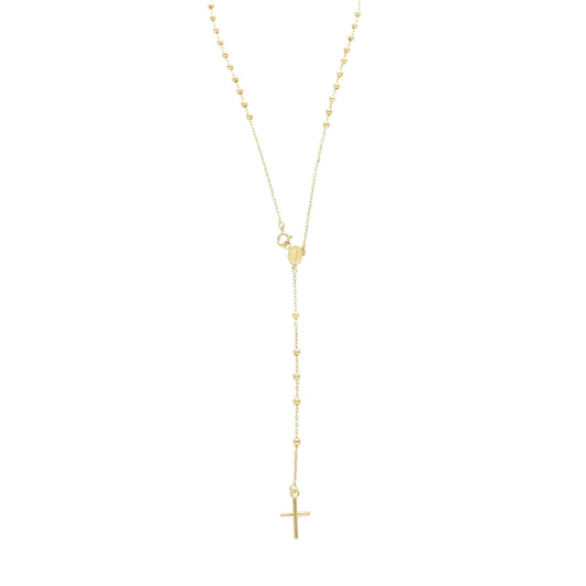 Collana rosario unisex JOY Gioielli Oro in oro giallo miracolosa e croce 188158