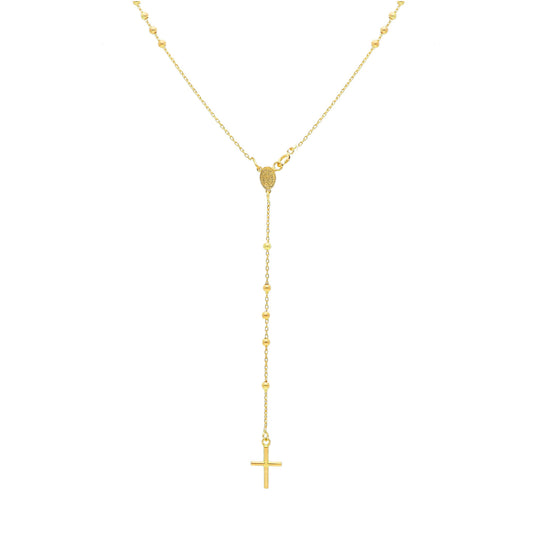 Collana rosario unisex JOY Gioielli Oro in oro giallo miracolosa e croce 188158